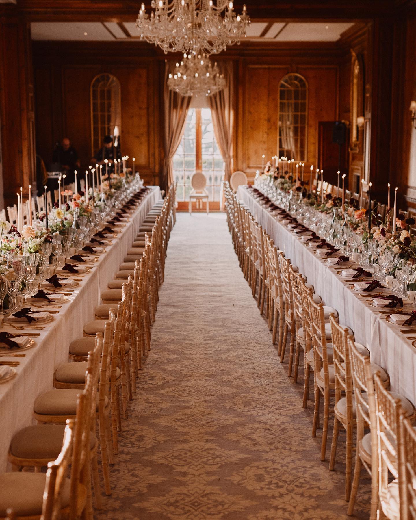 A colour image of the wedding reception room at Hedsor House, Bucks.