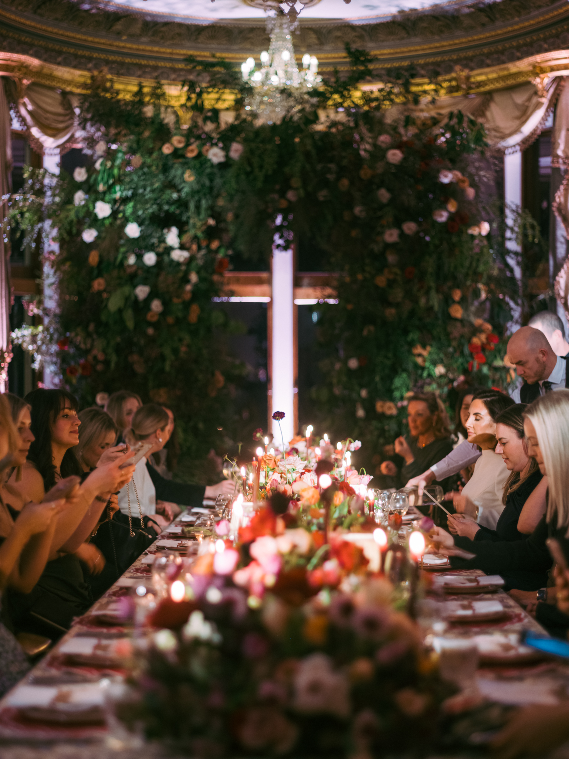 A colour image of Corrie McDonald of Soirée Studio wedding planning attending the opening of Palé Hall wedding venue in North Wales.